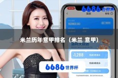 米兰历年意甲排名（米兰 意甲）