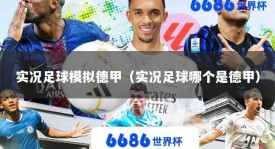 实况足球模拟德甲（实况足球哪个是德甲）