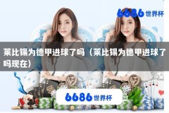 莱比锡为德甲进球了吗（莱比锡为德甲进球了吗现在）