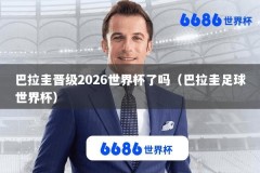 巴拉圭晋级2026世界杯了吗（巴拉圭足球世界杯）