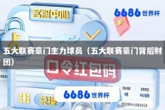 五大联赛豪门主力球员（五大联赛豪门背后财团）