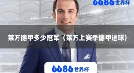 莱万德甲多少冠军（莱万上赛季德甲进球）