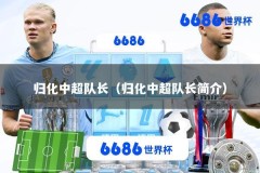 归化中超队长（归化中超队长简介）