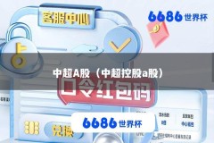 中超A股（中超控股a股）