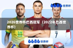 2026世界杯巴西冠军（2022年巴西世界杯）