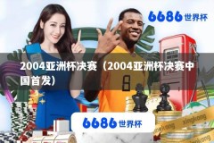 2004亚洲杯决赛（2004亚洲杯决赛中国首发）